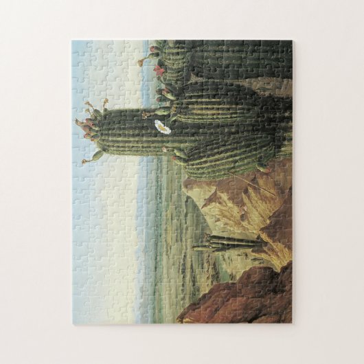 Southwest Cactus Jigzaag Puzzle Legpuzzel (Verticaal)