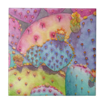 Southwest Cactus Kitchen Wall Tile