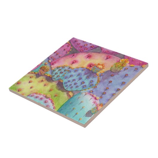 Southwest Cactus Kitchen Wall Tile Tegeltje (Zijkant)