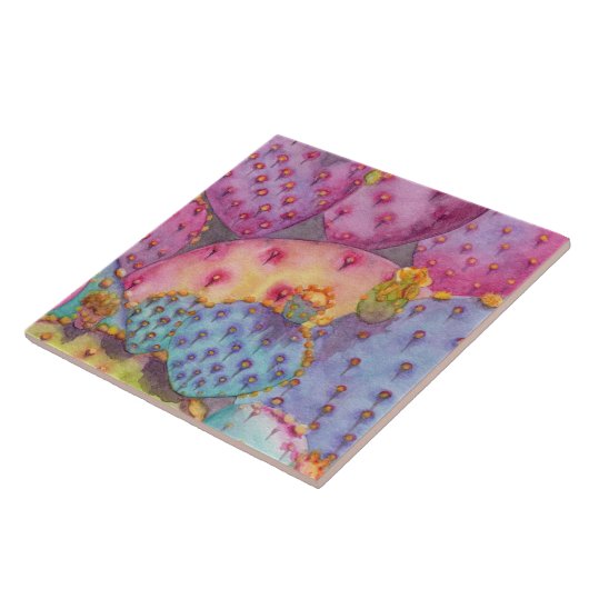 Southwest Cactus Kitchen Wall Tile Tegeltje (Zijkant)