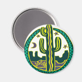 Southwest Cactus Magneet (Voorkant / Achterkant)