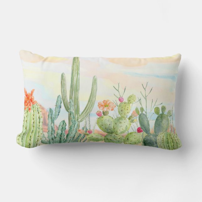 Southwest Cactus Pillow Kussen (Voorkant)