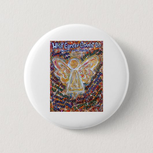 Southwest Cancer Angel Ronde Button 5,7 Cm (Voorkant)