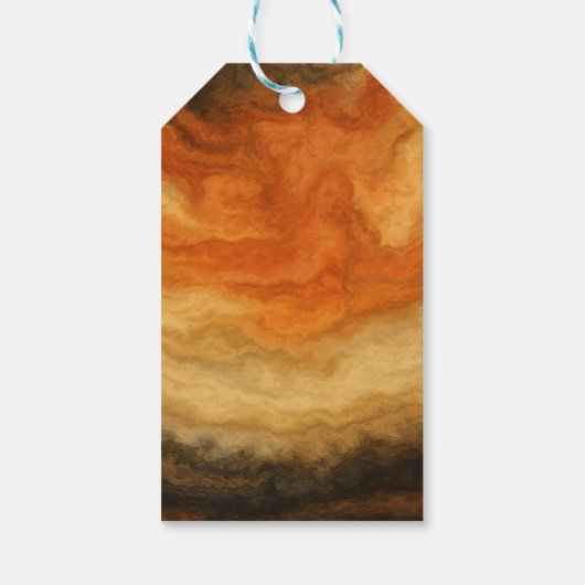 Southwest Canyon Kleuren Natuurlijke Aarde Aangepa Cadeaulabel (Achterkant)