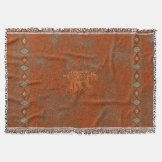 Southwest Canyons Petroglyphs Deken (Voorkant)