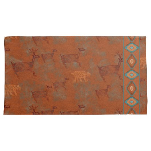 Southwest Canyons Petroglyphs Kussensloop (Voorkant-Rechts)