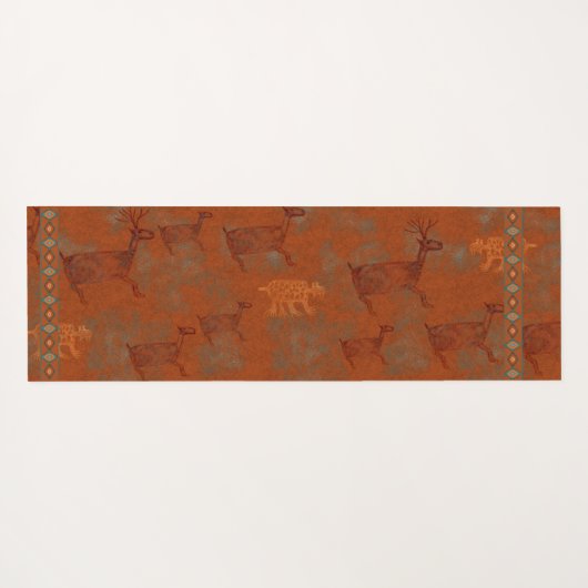 Southwest Canyons Petroglyphs Yogamat (Achterkant (horizontaal))