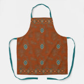 Southwest Canyons Turquoise Copper Geometric Schort (Voorkant)