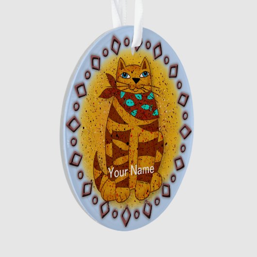 Southwest Cat Ornament (voorkant)