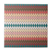 Southwest Chevron Zigzag Ceramic Tile Tegeltje (Voorkant)