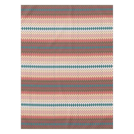 Southwest Chevron Zigzag Cotton Tablecloth Tafelkleed (Voorkant)