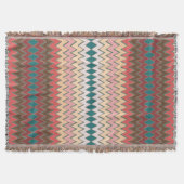 Southwest Chevron Zigzag Throw Blanket Deken (Voorkant)