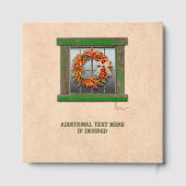 Southwest Chile Pepper Wreath Window Personalized  Gastenboek (Achterkant)
