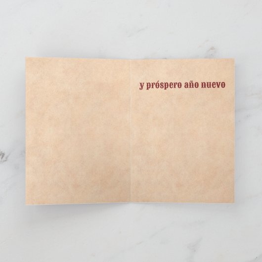 Southwest Chile Ristra Wreath Holiday Christmas  Kaart (Binnen)