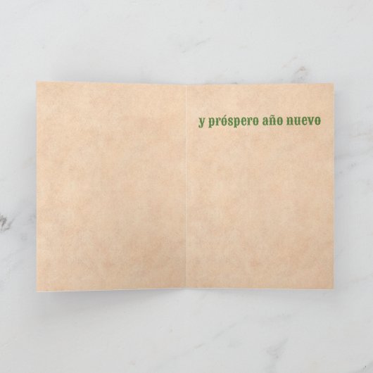 Southwest Chile Ristra Wreath Holiday Christmas  Kaart (Binnen)