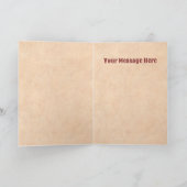 Southwest Chile Ristra Wreath on Rustic Red Door Kaart (Binnen)