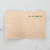 Southwest Chile Ristra Wreath on Rustic Wood Door Kaart (Binnen)