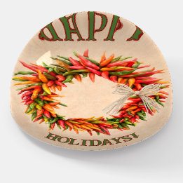 Southwest Chile Ristra Wreath Personalized 