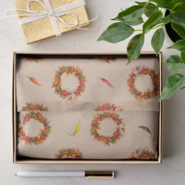 Southwest Chile Ristra Wreaths and Peppers Pattern Tissuepapier