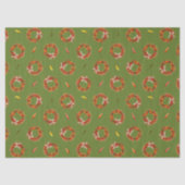 Southwest Chile Ristra Wreaths and Peppers Pattern Tissuepapier (Voorkant)