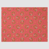 Southwest Chile Ristra Wreaths and Peppers Pattern Tissuepapier (Voorkant)