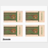 Southwest Chile Wreath Holiday Feliz Navidad Rechthoekige Sticker (Vel)