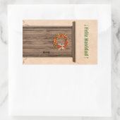 Southwest Chile Wreath Holiday Feliz Navidad Rechthoekige Sticker (Tas)