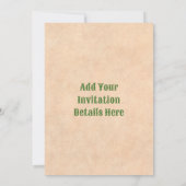 Southwest Chile Wreath Rustic Door Flat Holiday Kaart (Achterkant)