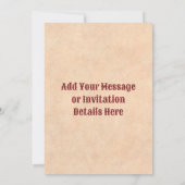 Southwest Chile Wreath Rustic Red Door Holiday Kaart (Achterkant)