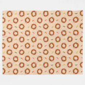 Southwest Chili Ristra Wreaten over het gehele pat Fleece Deken (Voorkant (Horizontaal))