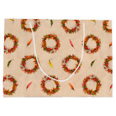 Southwest Chili Ristra Wreaten over het gehele pat Groot Cadeauzakje (Achterkant)