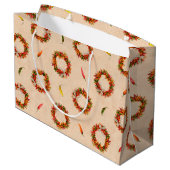 Southwest Chili Ristra Wreaten over het gehele pat Groot Cadeauzakje (Achterkant Gekanteld)