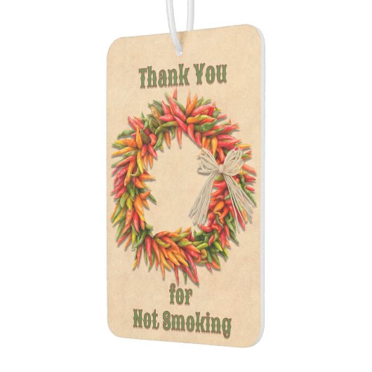 Southwest Chili Ristra Wreath Personalized Luchtverfrisser (Links)