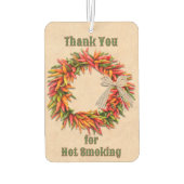 Southwest Chili Ristra Wreath Personalized Luchtverfrisser (Achterkant)