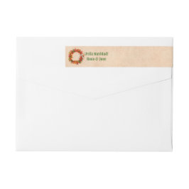 Southwest Chili Wreath on Adobe Wall