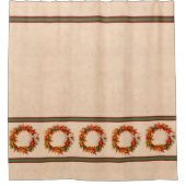 Southwest Chili Wreath on Adobe Wall Douchegordijn (Voorkant)