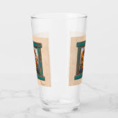 Southwest Chili Wreath on Rustic Blue Wood Window Glas (Links)