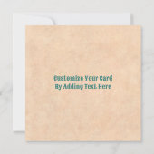 Southwest Chili Wreath on Rustic Blue Wood Window Notitiekaartje (Achterkant)