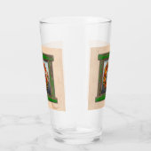 Southwest Chili Wreath on Rustic Green Wood Window Glas (Rechts)