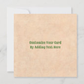 Southwest Chili Wreath on Rustic Green Wood Window Notitiekaartje (Achterkant)