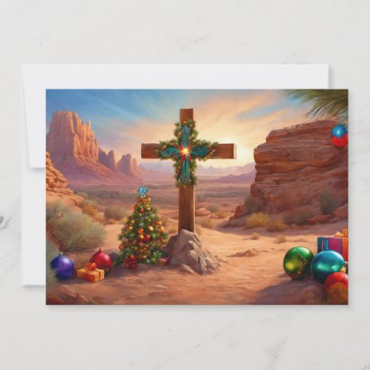 Southwest Christmas Card Personalized Feestdagenkaart (Voorkant)