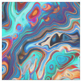 Southwest Colors Marged Abstract Stof (Close Up)