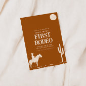 Southwest Cowboy Eerste Rodeo Verjaardagsfeestje U Kaart