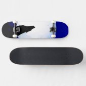 Southwest Coyote Howling bij de maan Persoonlijk Skateboard (Horizontaal)