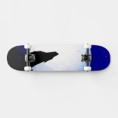 Southwest Coyote Howling bij de maan Persoonlijk Skateboard (Horizontaal)