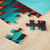 Southwest Cross en HeartJigzaag Puzzle Legpuzzel (Zijkant)