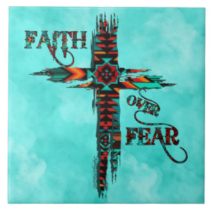 Southwest Cross-keramische Tegel Tegeltje