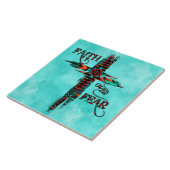 Southwest Cross-keramische Tegel Tegeltje (Zijkant)