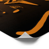 Southwest Culture Kokopelli Merrymaker Musician Poster (Hoek)