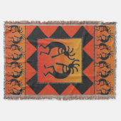 Southwest Dancing Kokopelli Design Deken (Voorkant)